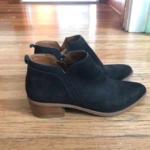 Franco Sarto Suede Ankle Boots